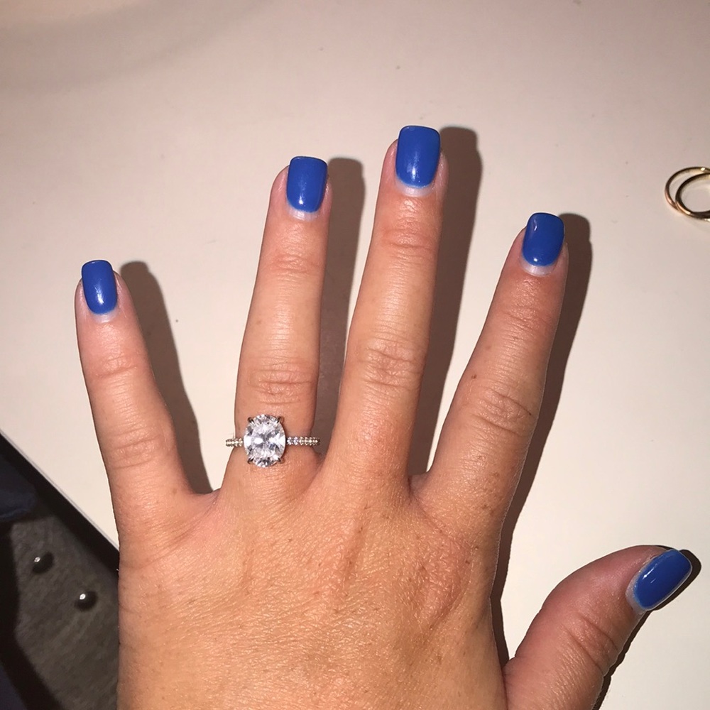 Faux engagement ring